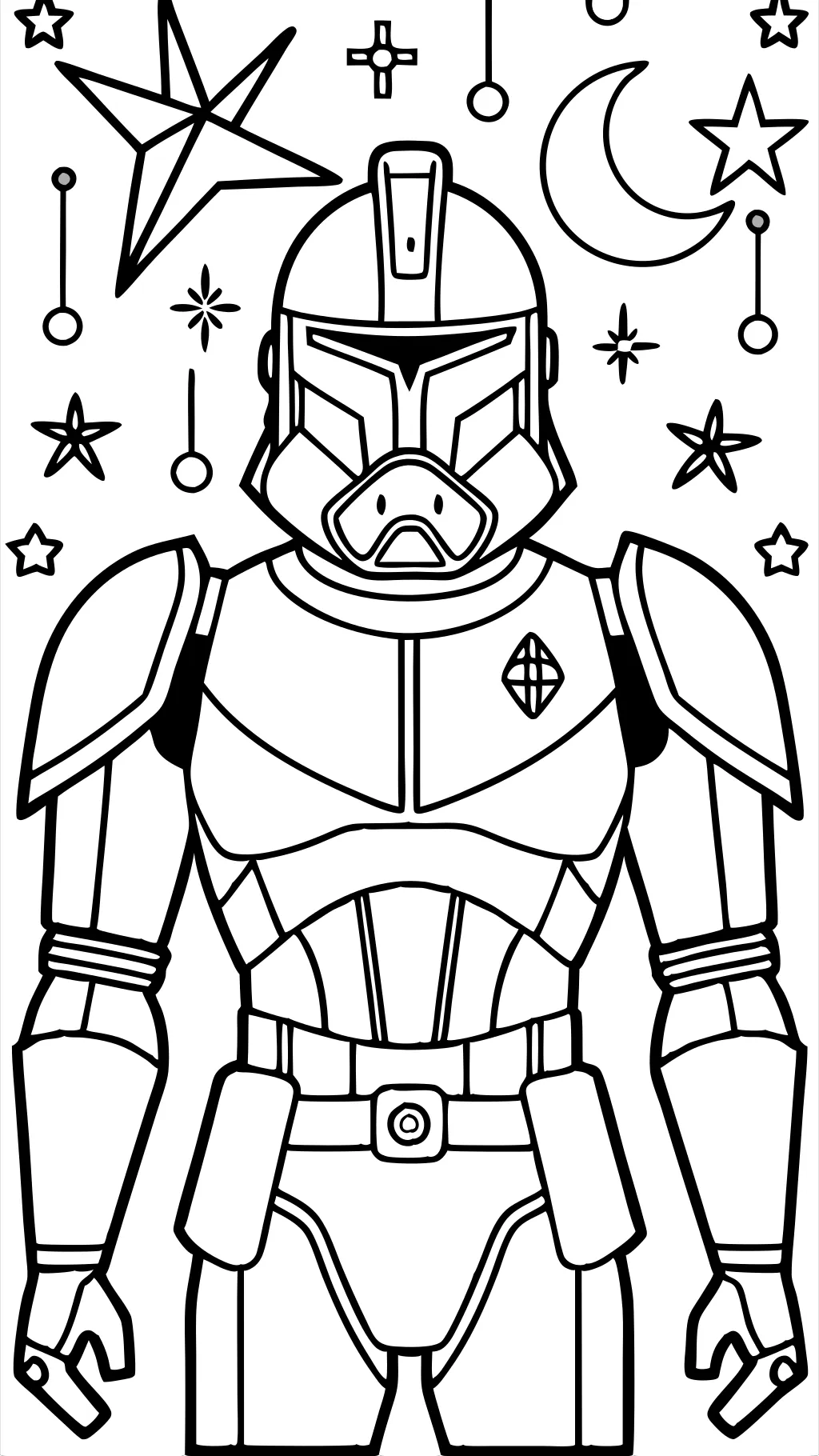 captain rex coloring page